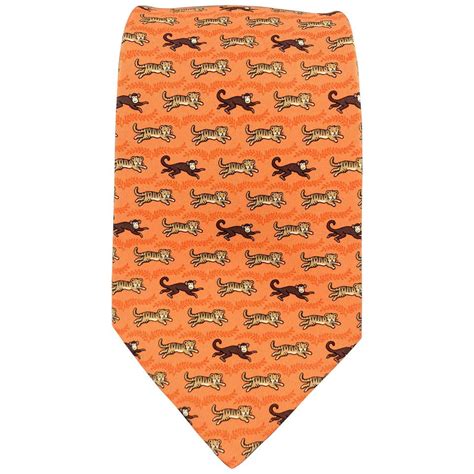 monkey lifting weights tie hermes|Hermès Monkey Print Silk Tie .